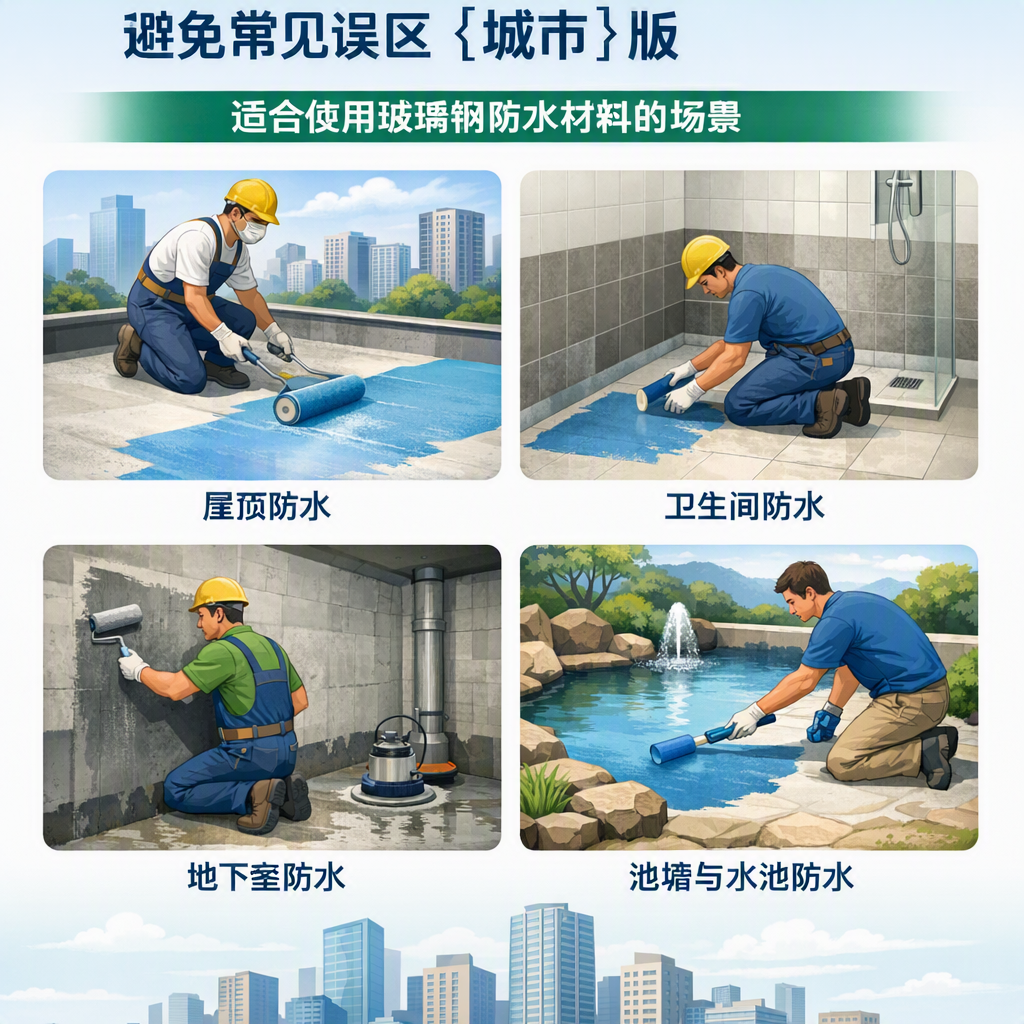 玻璃钢防水材料施工注意事项,避免常见误区 屯昌 版